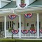 American Flag Patriot Eagle Christian Cross Non-Pleated Fan Flag Suitable for Outdoor and Indoor